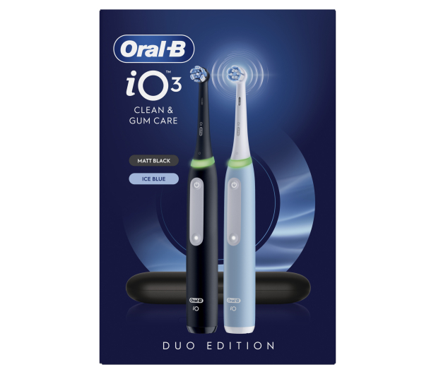 Oral-B Szczoteczka magnetyczna ORAL-B iO Series 3 Duo Black/Ice Blu - 1163006 - zdjęcie
